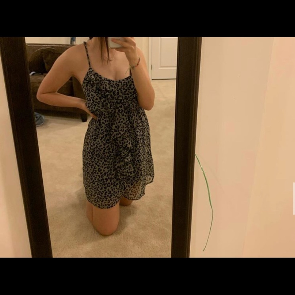 Super cute and comfy animal print dress!